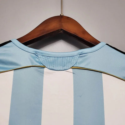 2006 Retro Argentina National Team Home Jersey - DripJerseys