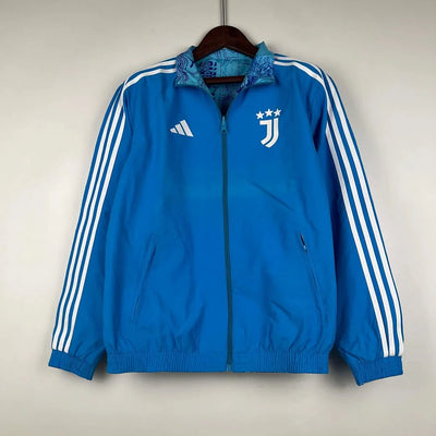 2023 - 2024 Juventus Reversible Windbreaker Blue Soccer Jersey - DripJerseys