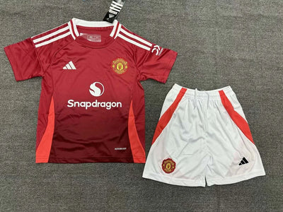 2024/2025 Manchester United Home Football Shirt Kids