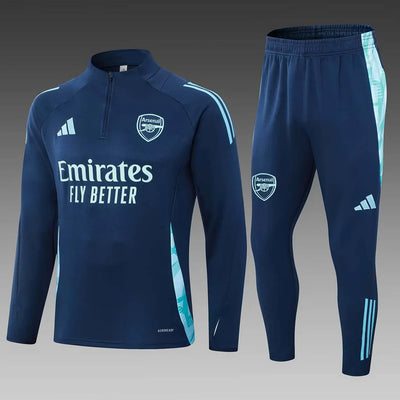 2024/2025 Arsenal Half-Pull Training Suit Royal blue Football Shirt