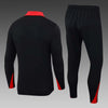 2024/2025 Liverpool Half-Pull Training Suit Black Jersey