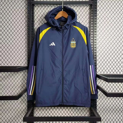 2023 Argentina Windbreaker Navy blue Soccer Jersey