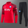 2023-2024 Napoli Half-Pull Training Suit Red Football Shirt