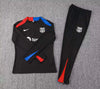 2024/2025 Barcelona Half-Pull Training Suit Black Jersey Set